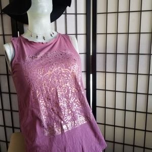 Lucky brand boho hippie  sleeveless  top